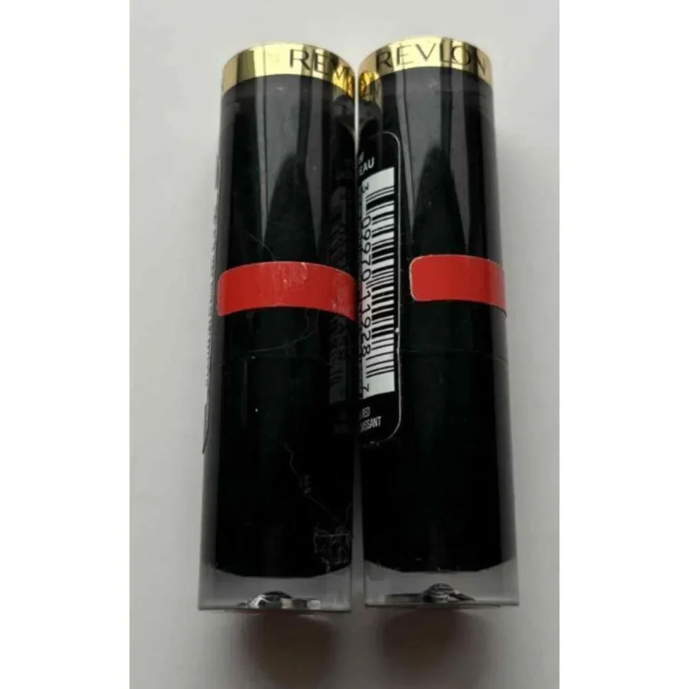 Revlon Super Lustrous Shine Lipstick 023 Glaring Red Lot of 2